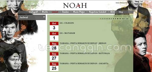 Jadwal Konser Noah 2013
